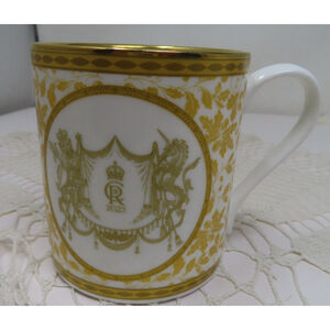 Halcyon Days Bone China Mug Coronation of King Commemorative